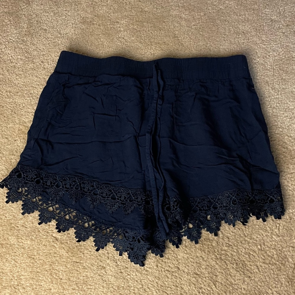 Flowy Navy Shorts - Large